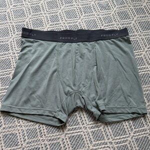 FreeFly Men's Elevate Sage Green Boxer Briefs - Large